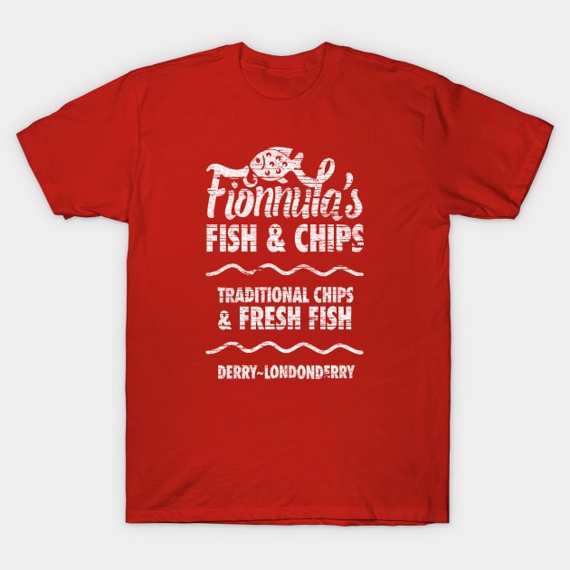 Best Fish and Chips in Northern Ireland T-Shirt by Heyday Threads